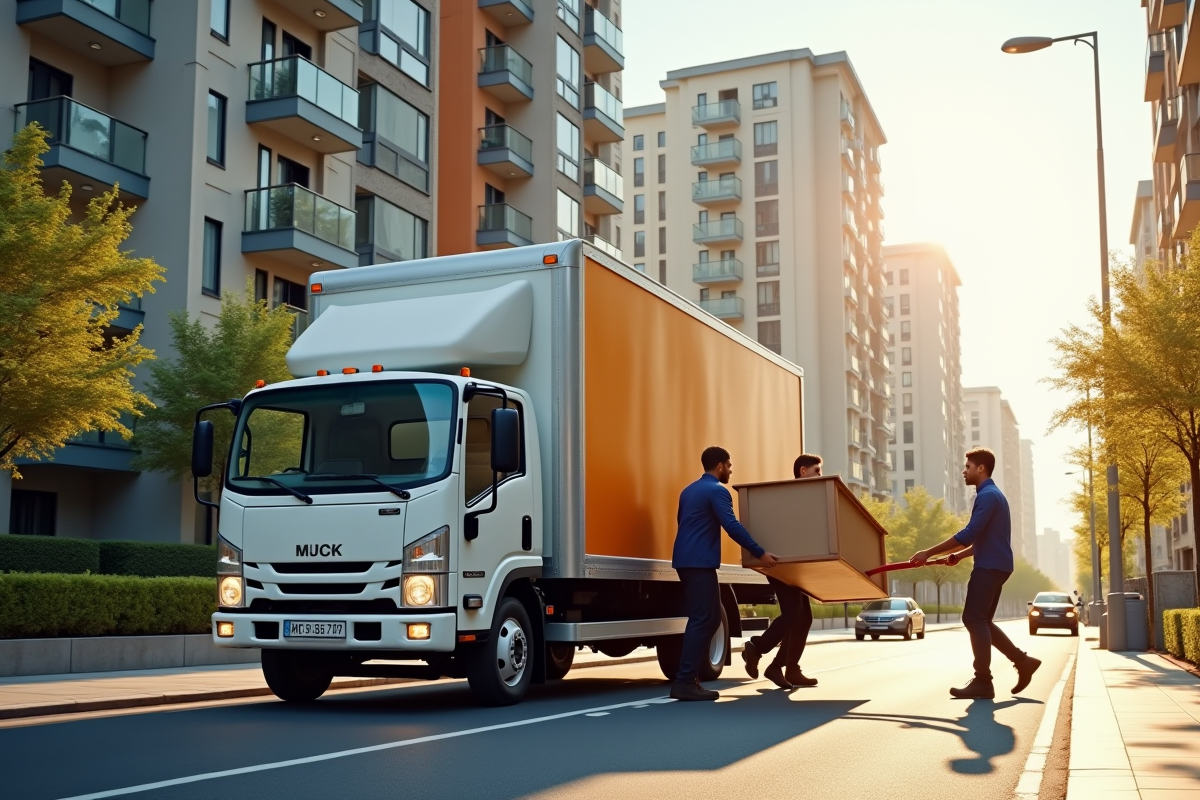 camion déménagement